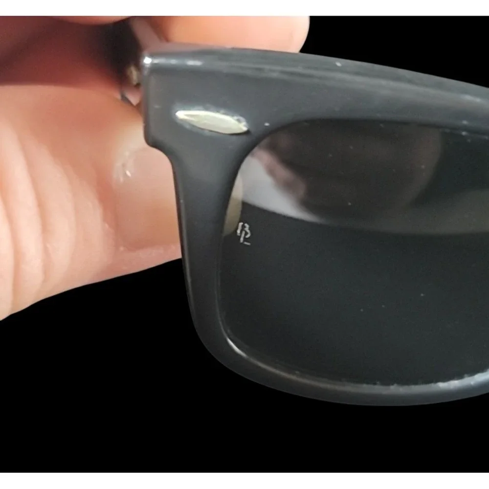 Vintage Ray Ban Wayfarer B & L 5022 Black W/ Case L2008 UYAS Risky Business
